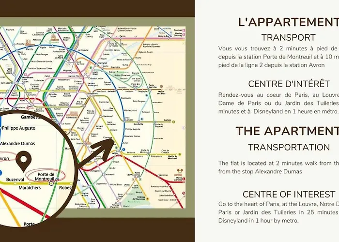 12.Appart 4Pers#1 Bedroom #Pere Lachaise #Nation